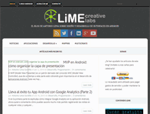 Tablet Screenshot of limecreativelabs.com